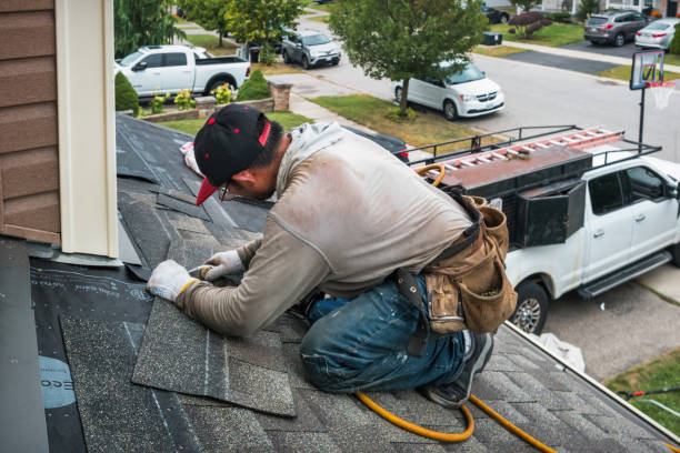 Professional Roof Repair technician working in Secaucus, NJ